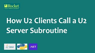 How U2 Clients Call a U2 Server Subroutine
