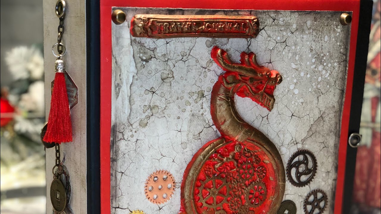 Sir Vagabond in Japan Stamperia album scrapbooking, walkthrough. Handmade. 