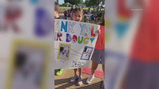 Beloved North Texas custodian 'Mr. Doug' gets tearful farewell