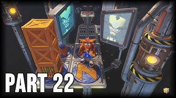Crash Bandicoot 1 (N. Sane Trilogy) - 100% Walkthrough Part 22 [PS4] – Generator Room (Orange Gem)