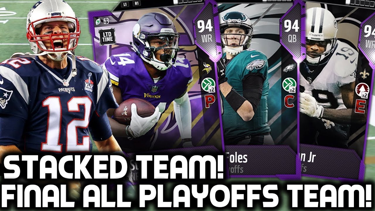 THE FINAL 'ALL PLAYOFFS' TEAM! STACKED TEAM! Madden 18 Ultimate Team
