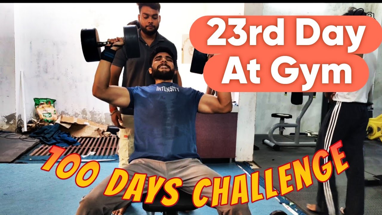 23rd Day At Gym 💪🏻 | 100 Days Challenge 💪🏻 | Silent Vlogs Chd - YouTube