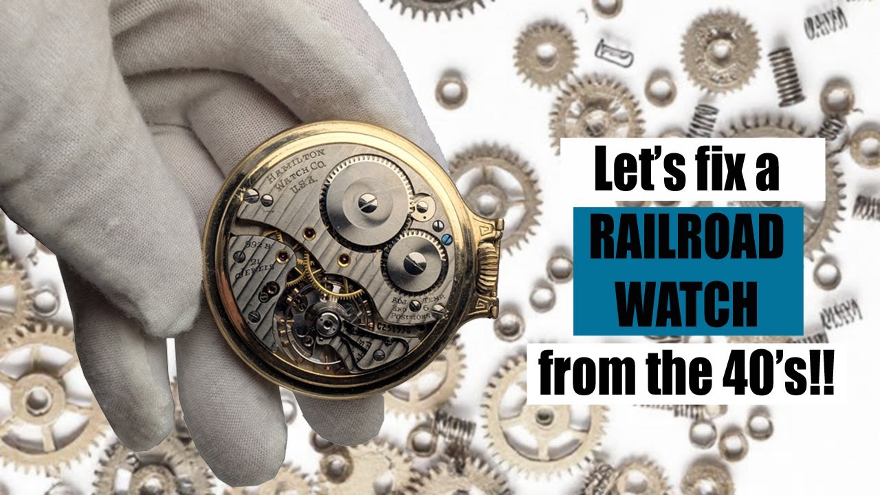 A Hamilton grade 992B pocket watch from the 40's isn't running. Let's dig in and fix it!