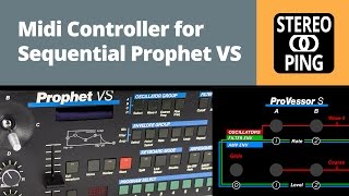 Midicontroller for Sequential Prophet VS - realtime programming and DAW-automation