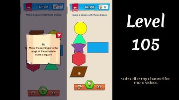 IQ Boost Level 105 Make a square with these shapes.