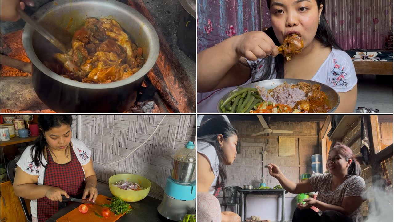 COOKING LUNCH  FOR MY MOM’S FRIEND👩‍🍳|| Chicken 🍗 recipe ||A DAY IN MY LIFE#dimapur #food #yt 