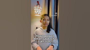 How to prepare domain subjects for CUET 2025? #cuet #cuet2025