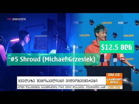 ყველაზე შემოსავლიანი ვიდეოგეიმერები
