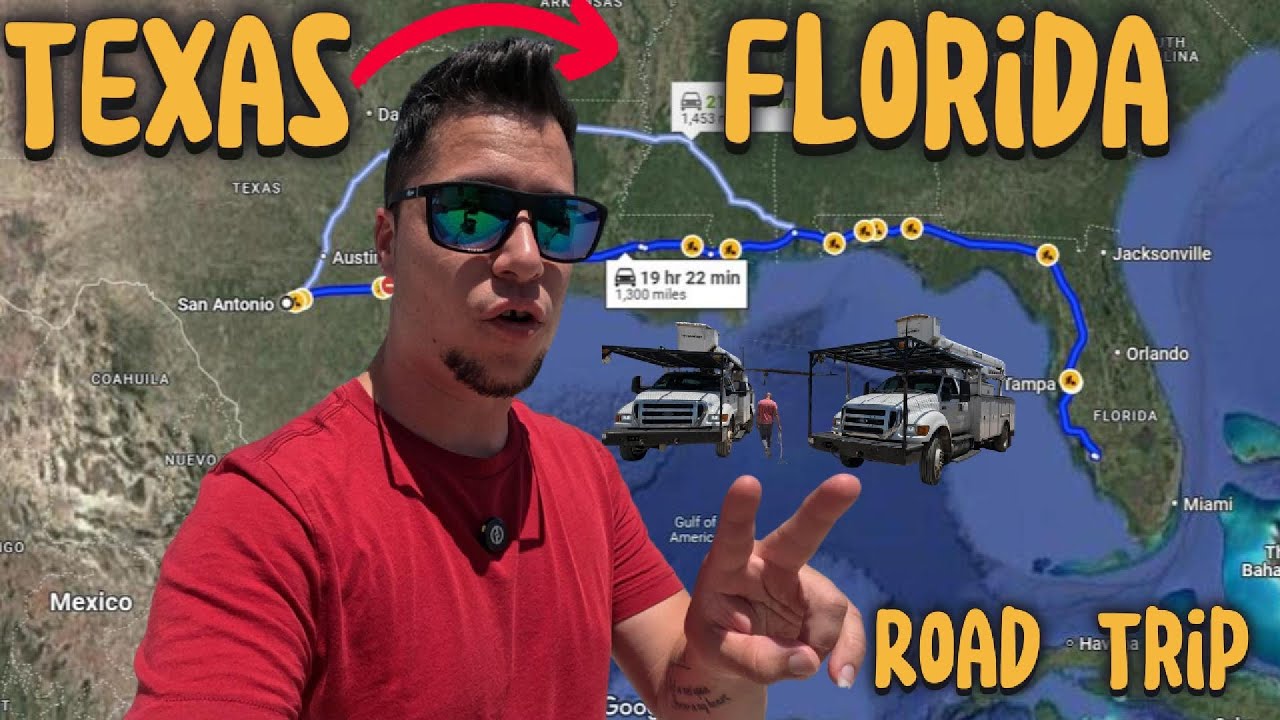¿Quién maneja esto por 20 horas? 😳 Mi viaje de Texas a Florida