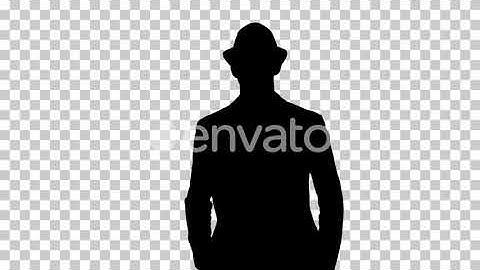 Silhouette man walking Alpha Channel | Motion Graphics - Envato elements