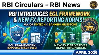 RBI Introduces ECL Framework and New FX Derivatives Reporting Norms || BANKING AWARENESS