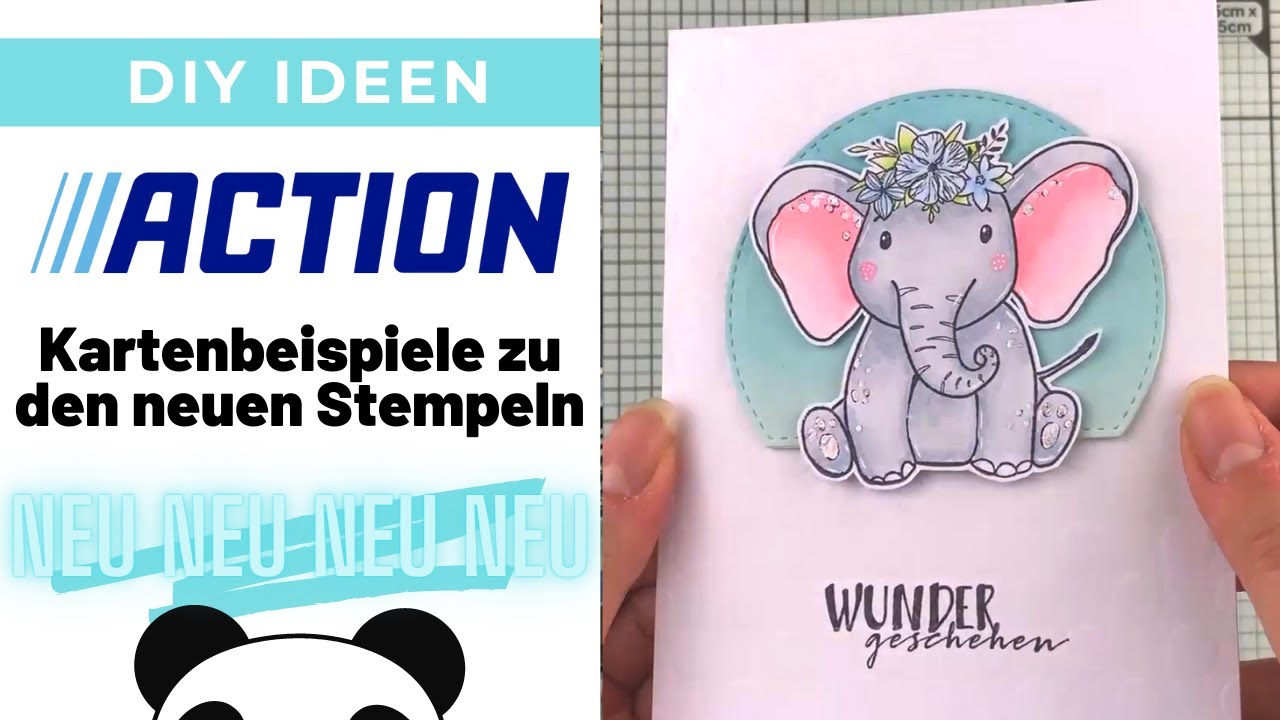 💙 Kartenbeispiele mit den neuen Action Stempeln - Bitte bis zum Ende ...