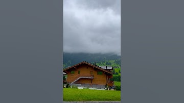 Beautiful Switzerland in rainy day 🇨🇭 #travel #switzerland