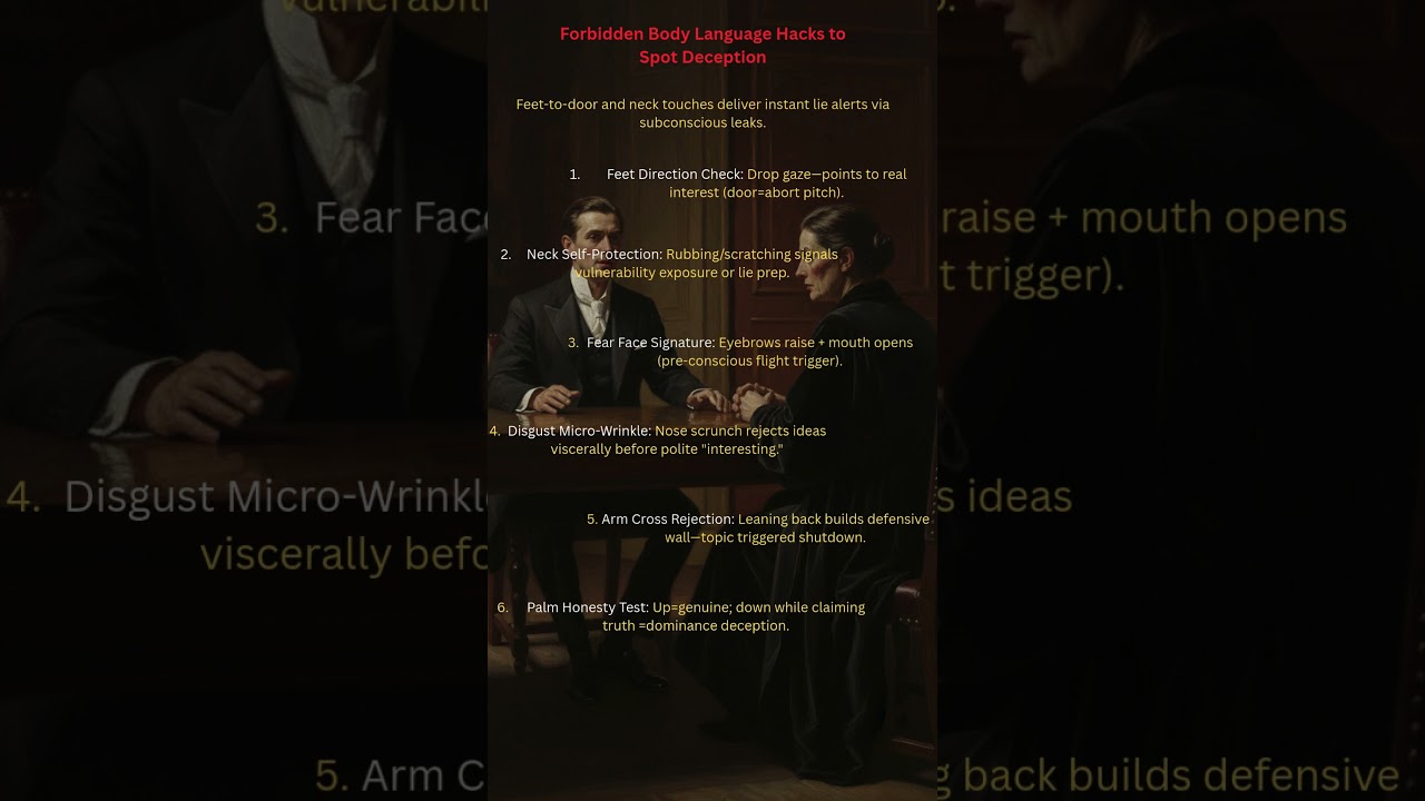 6 Forbidden Body Hacks to Spot DECEPTION Instantly 😱 (Feet/Neck Lies) 