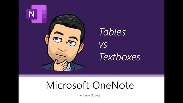 OneNote - Tables vs Textboxes 😲 🏄‍♂️