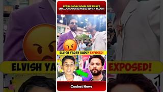 Elvish Yadav AGAIN POK Prince Narula 🤯| Small Creator Exposed Elvish Yadav #youtube #ytshort #shorts