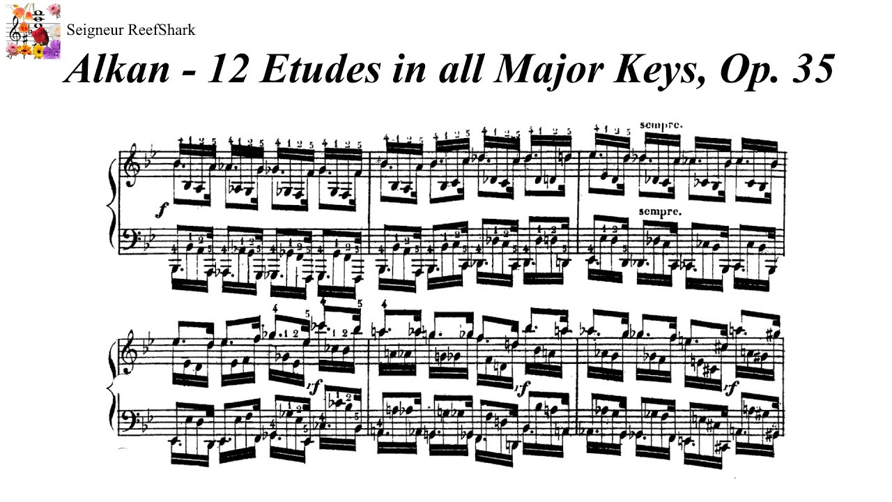 Alkan - 12 Etudes in all Major keys, Op. 35 (Viner)