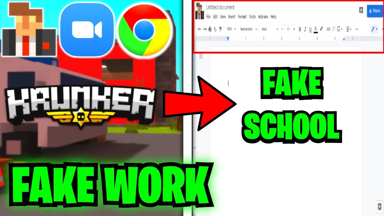 Krunker.io ADDED *ONLINE ZOOM* SCHOOL BUTTON [how to play in class] 2021