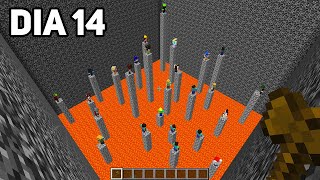 coloquei 100 PESSOAS em uma BARREIRA mas quem SOBREVIVER GANHA 1 REAL no minecraft...