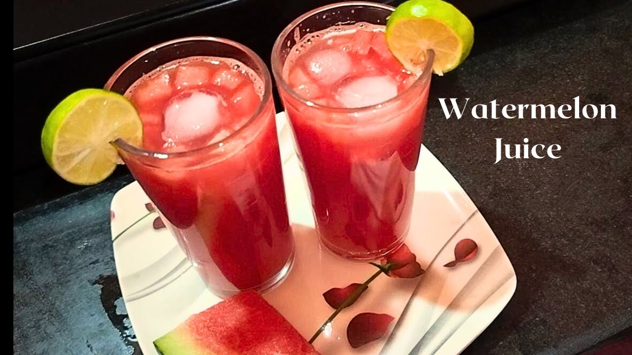 Watermelon juice recipe tormuj er shorbot bangla juice recipe