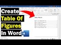 How To Create A Table Of Figures In Word (& Table Of Tables!)