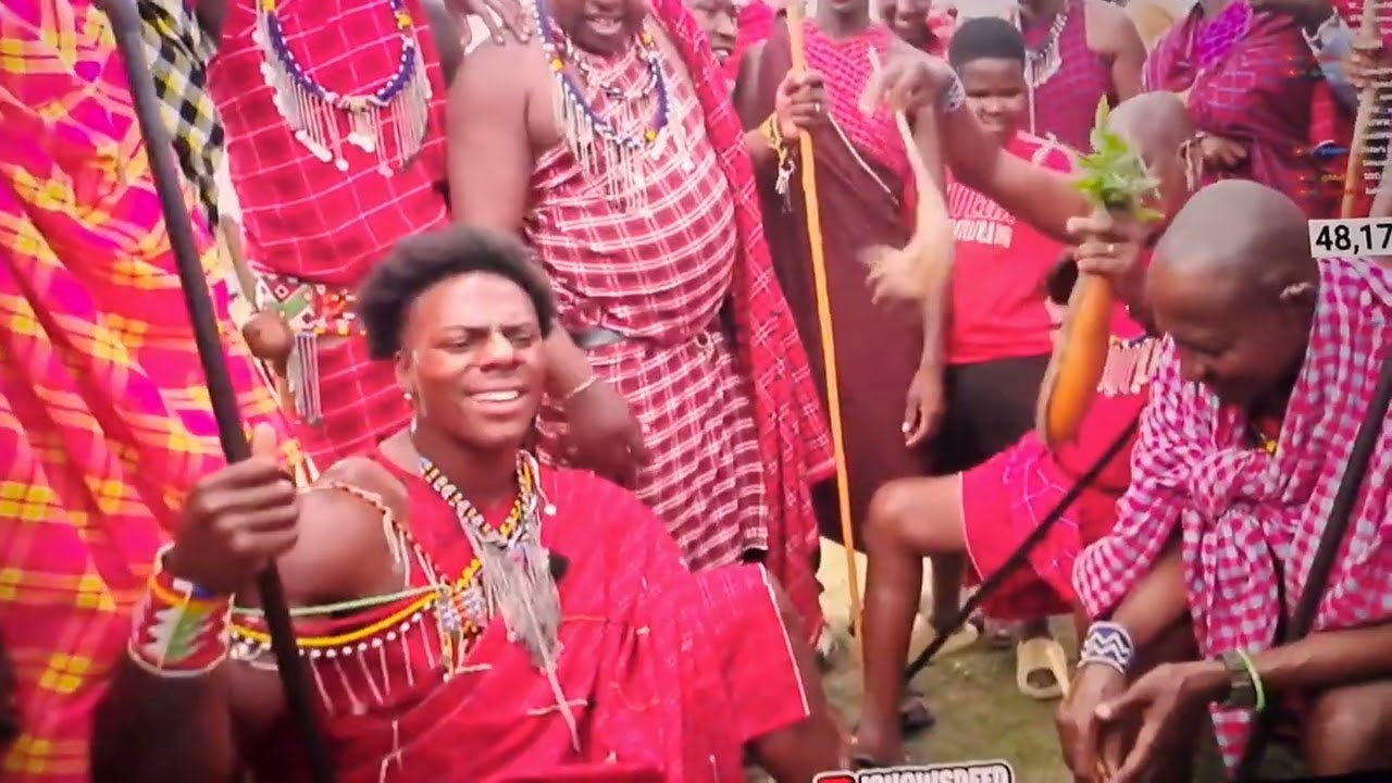 ISHOWSPEED GETS BLESSINGS AND NAME FROM MASAI . HE IS NYANGULO