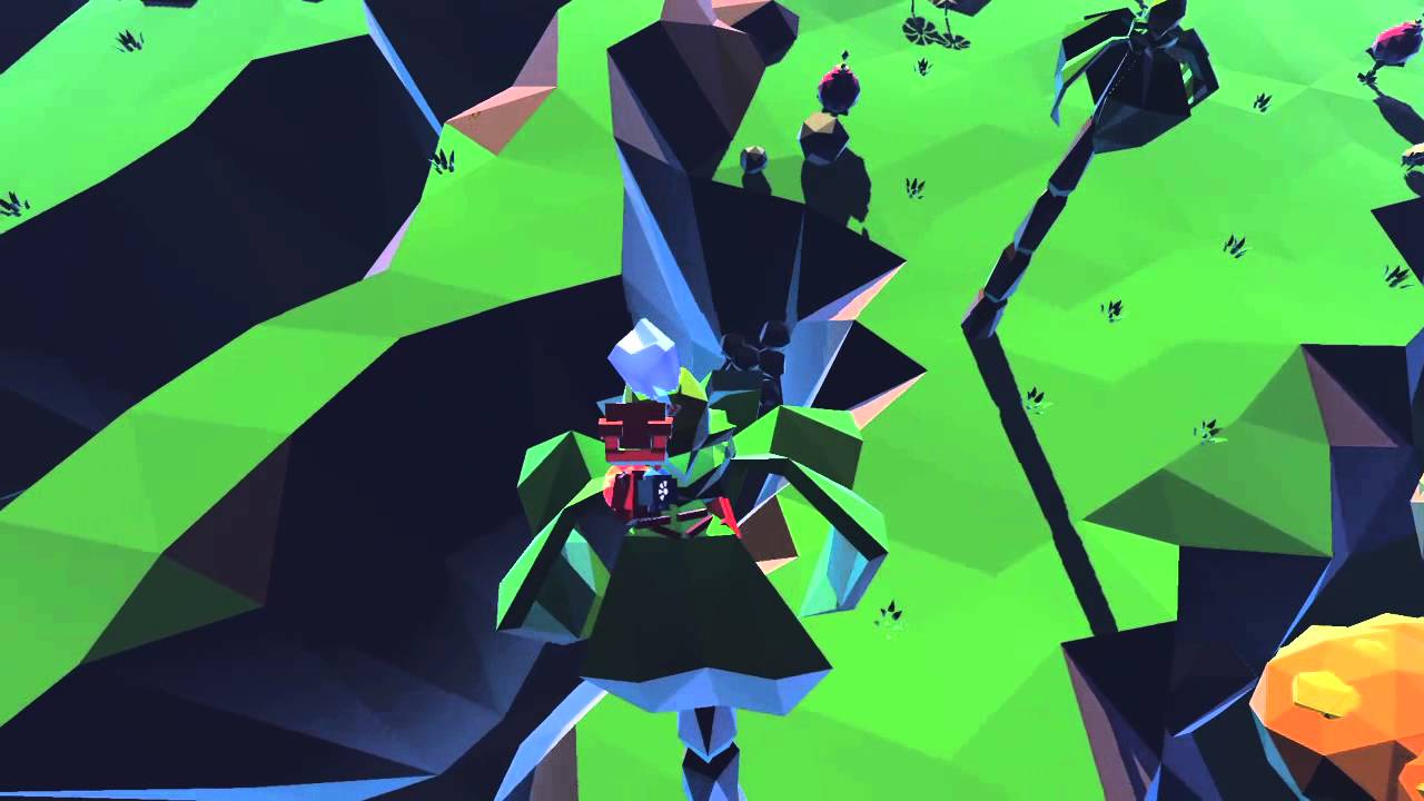 Grow home pushing a bull off a cliff