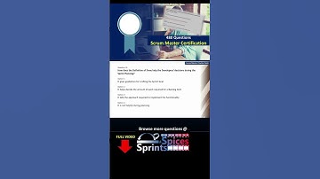 Scrum Master Certification Question 91 #agile #scrum #scrumcertification  #scrummaster #psm