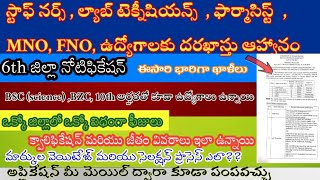 Guntur paramedical jobs notification | AP Medical health department jobs notification  | Staff nurse