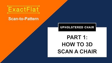 ExactFlat Scan-to -Pattern. How to Make Perfectly Fitting Patterns for an Upholstered Chair.  Part 1
