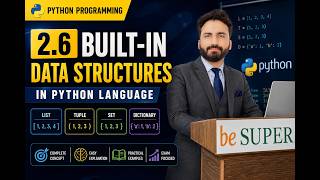 2.6 Built-in Data Structures in Python | Lists |  Python Programming