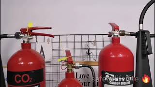Small size 2kg , 5-9kg and #trolley 10-50kg Co2 fire extinguisher.