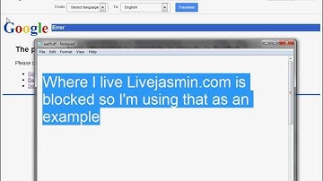 How to access blocked sites without using a proxy (google translate)
