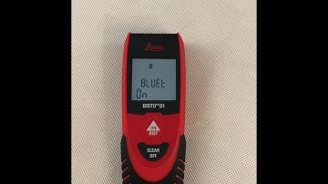 Leica Disto D1 changing units Bluetooth and use