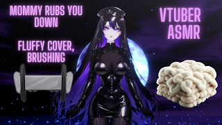 [Vtuber ASMR] Mommy Rubs you with Her Fluffy Covers | Relaxing, Fluff, Comfy, Latex, Rubbing, Gloves