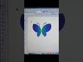 Beautiful Gradient Butterfly Design in CorelDRAW X3 | Simple Logo Tutorial