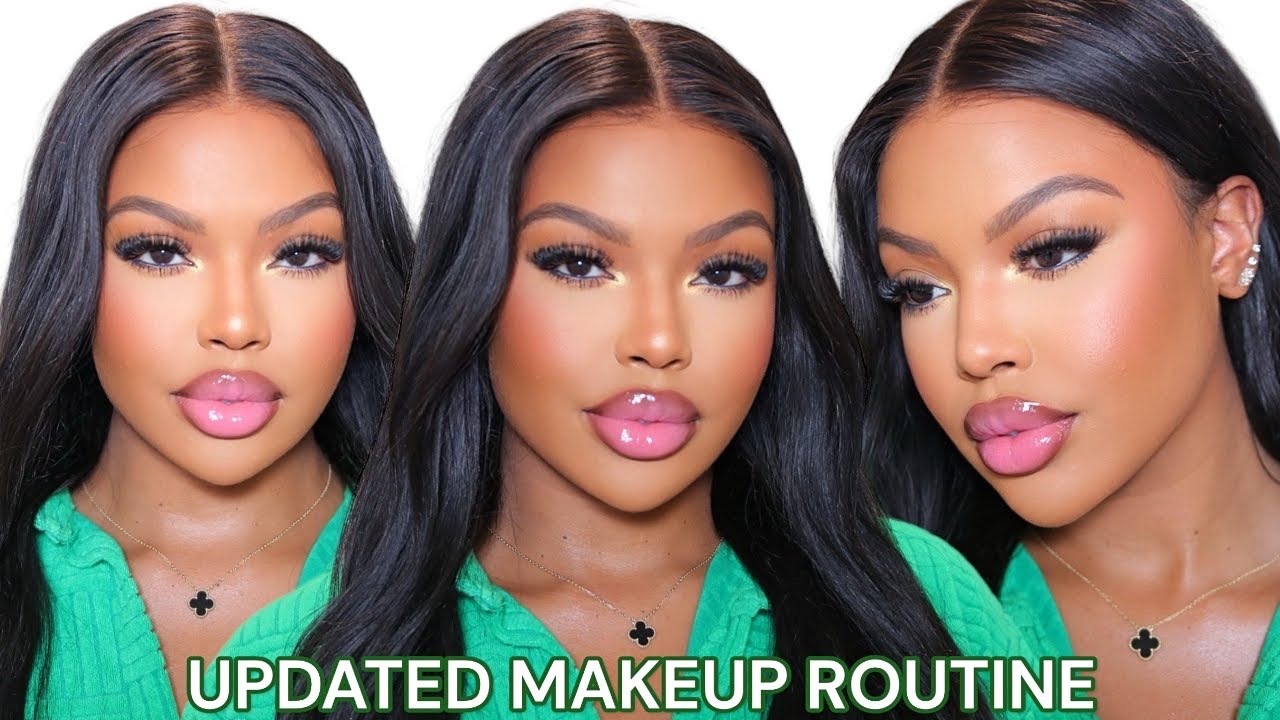 MY UPDATED MAKEUP ROUTINE - YouTube
