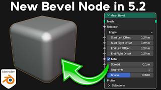 New Bevel Node in Blender 5.2 Geometry Nodes!