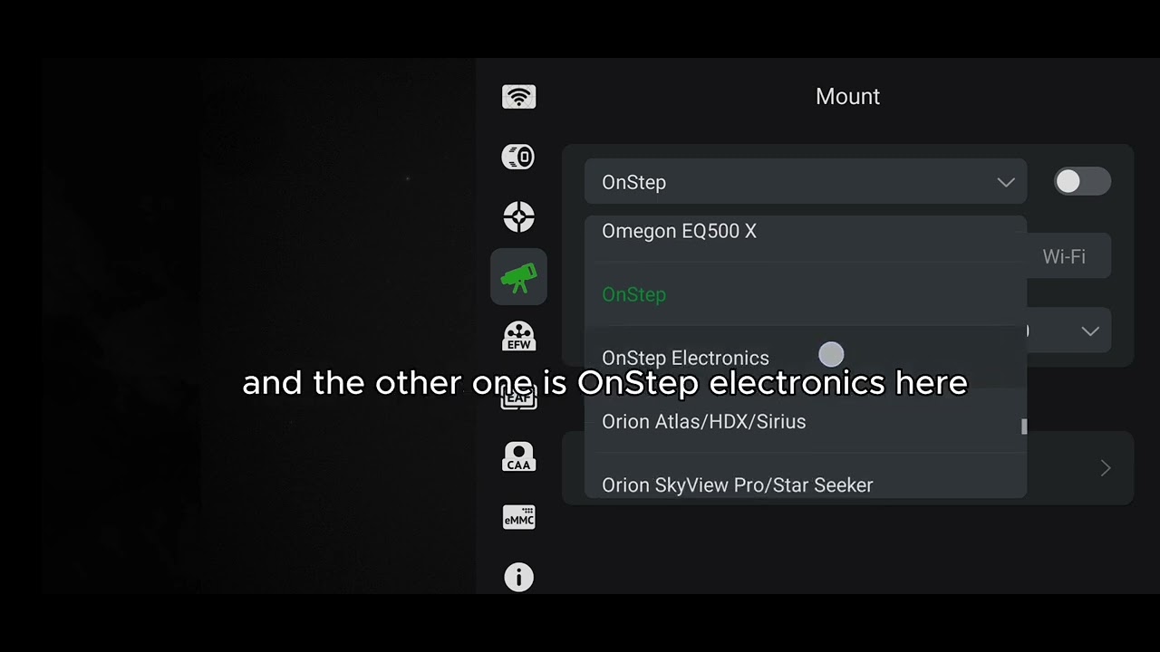 How to setup your MLAstro SAL-33 with your ZWO ASIAir: Connect, guiding and meridian flip settings.