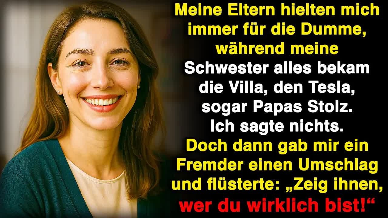 Meine Eltern nannten mich dumm und gaben meiner Schwester alles – bis eines Tages ein Brief kam!