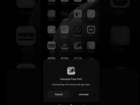 Free Fire Delete||Uninstall