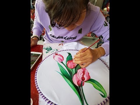 Video Diễn tả hoa Tulip trên vải như thế nào cho đẹp - youtube