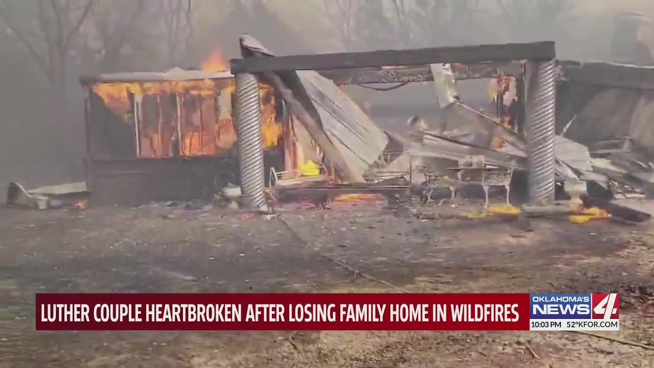 Luther couple heartbroken after losing family home in wildfires - YouTube