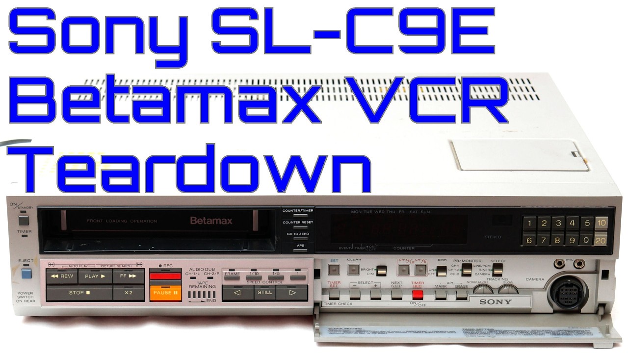 EW0214 - Разборка видеомагнитофона Sony SL-C9E