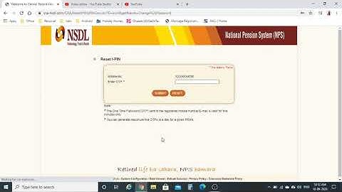 Reset NPS Password || NPS का पासवर्ड भूल गये हैं तो उसे reset करें || National Pension System
