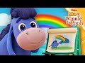 Rainy Day Rainbow Painting 🌈 | Me &amp; Winnie the Pooh 🍯 | Vlog 11 | @disneyjunior