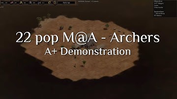 Interactive Build Order Guide | 22 Pop Man at Arms - Archers [A+ Demonstration]