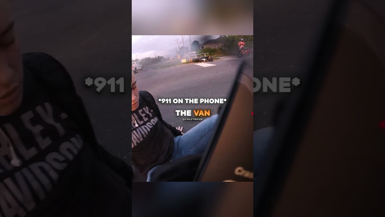 Biker Crashes With Girlfriend