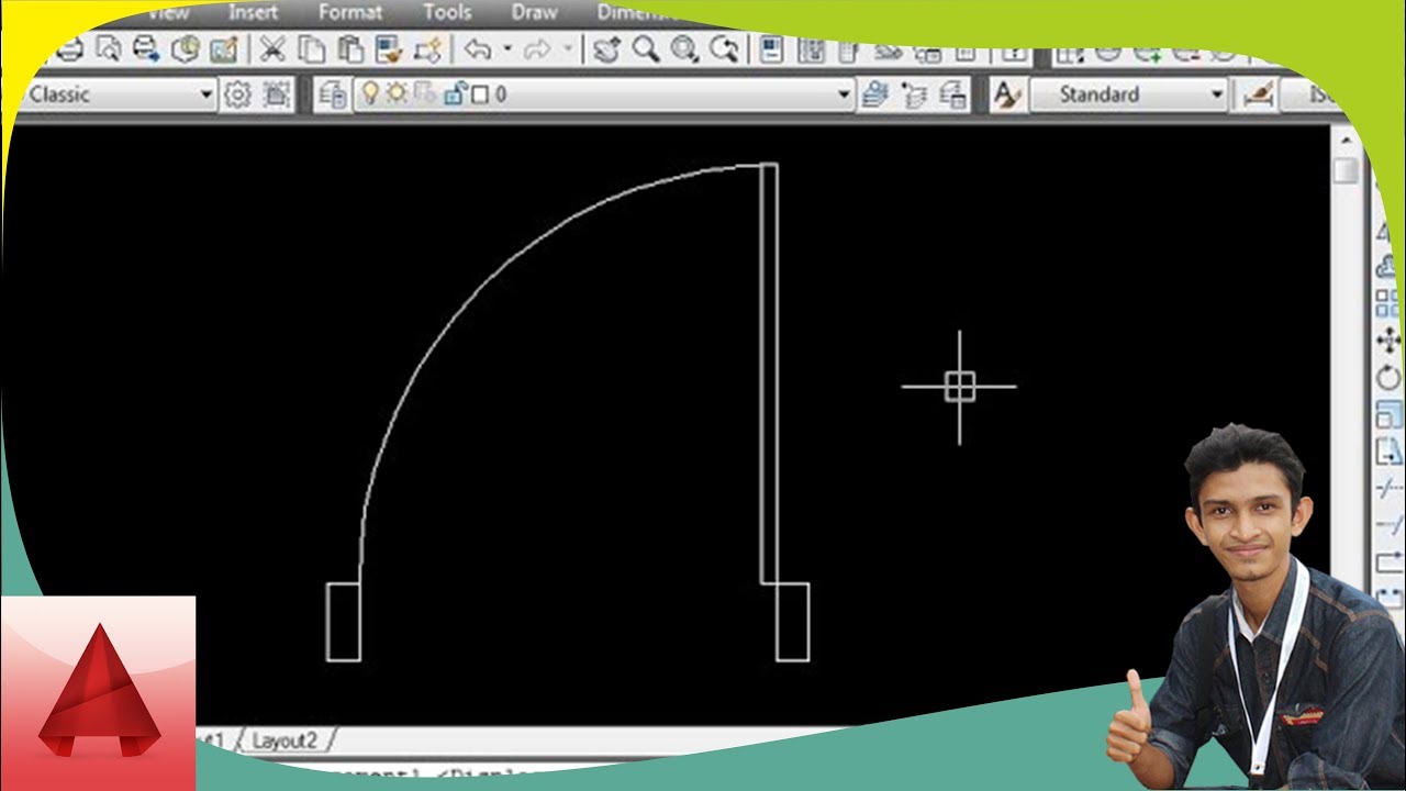  Autocad  Cara  Menggambar Pintu  Untuk Denah YouTube