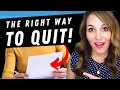 Professional Job Resignation Quiz